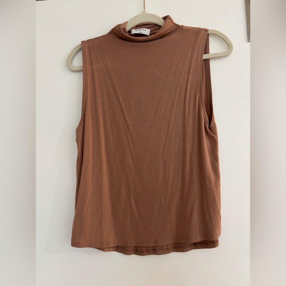 Artizia Brown Sleeveless Tank Top